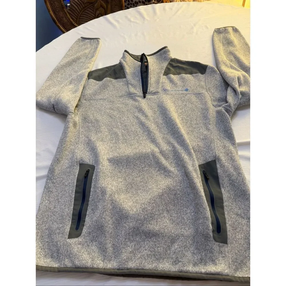 Vineyard Vines Men’s Sweater Jacket Pullover Fleece Sheep Shirt Size Large
